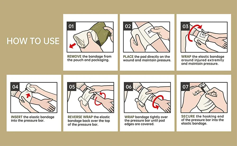 Tactical Compression Trauma Bandage