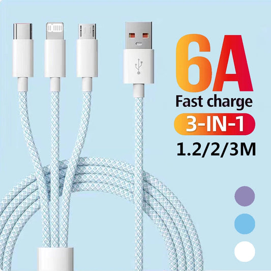 3 in 1 Fast Charging Cable USB