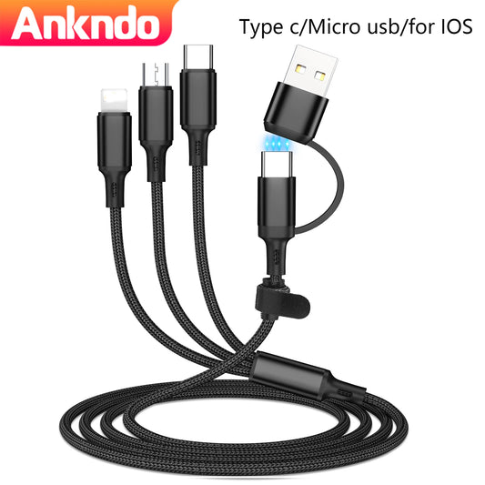 3 In 1 USB Fast Charging Cable