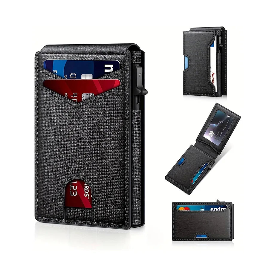 Leather Wallet RFID Blocking