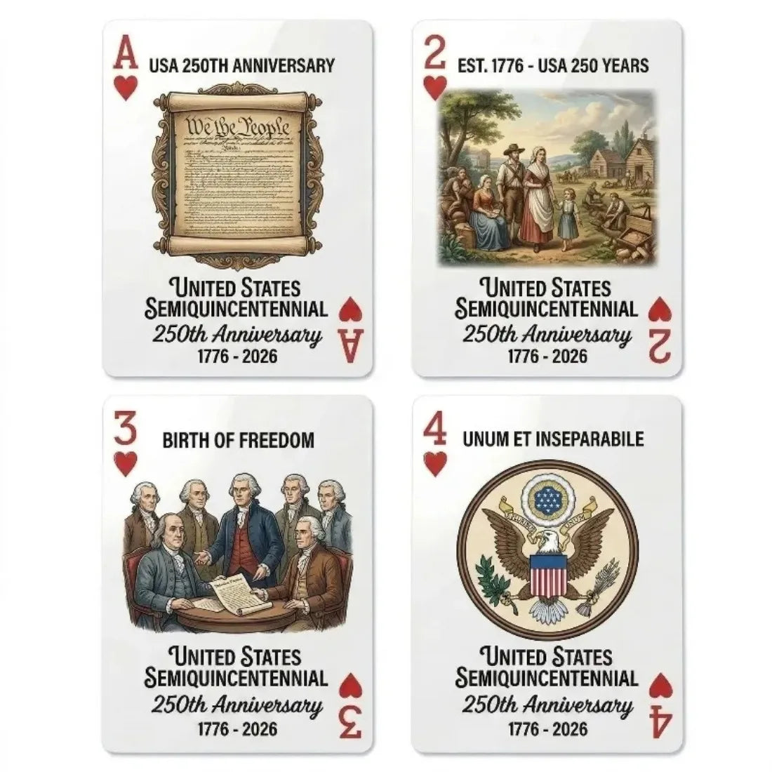 USA 250th Anniversary Playing Cards