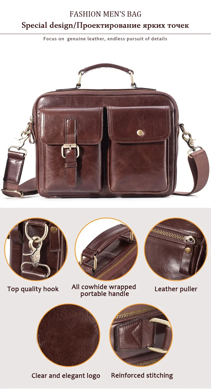 Cowhide Leather Briefcase