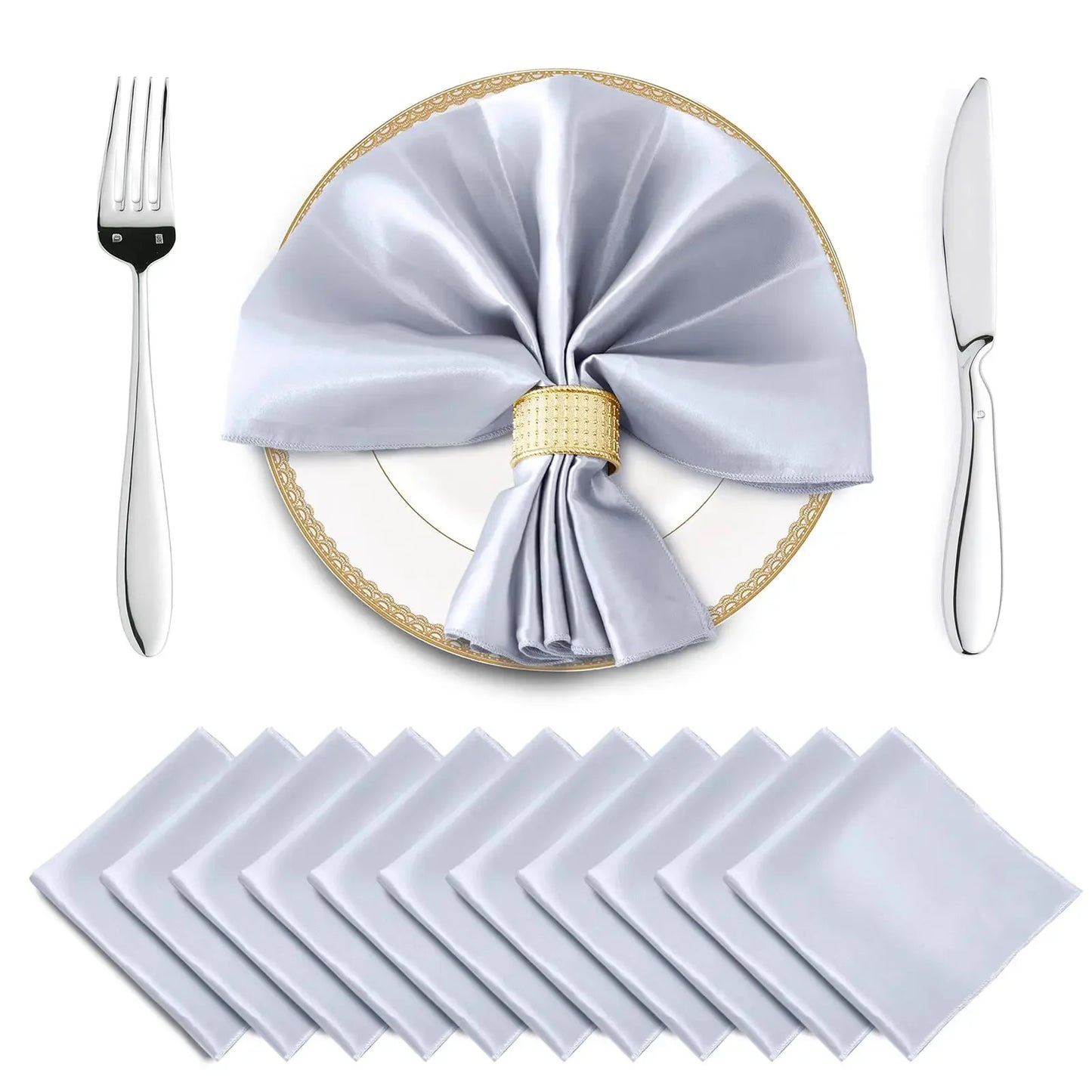 Satin Napkin 24pk 30cm x 30cm = 11in x 11in
