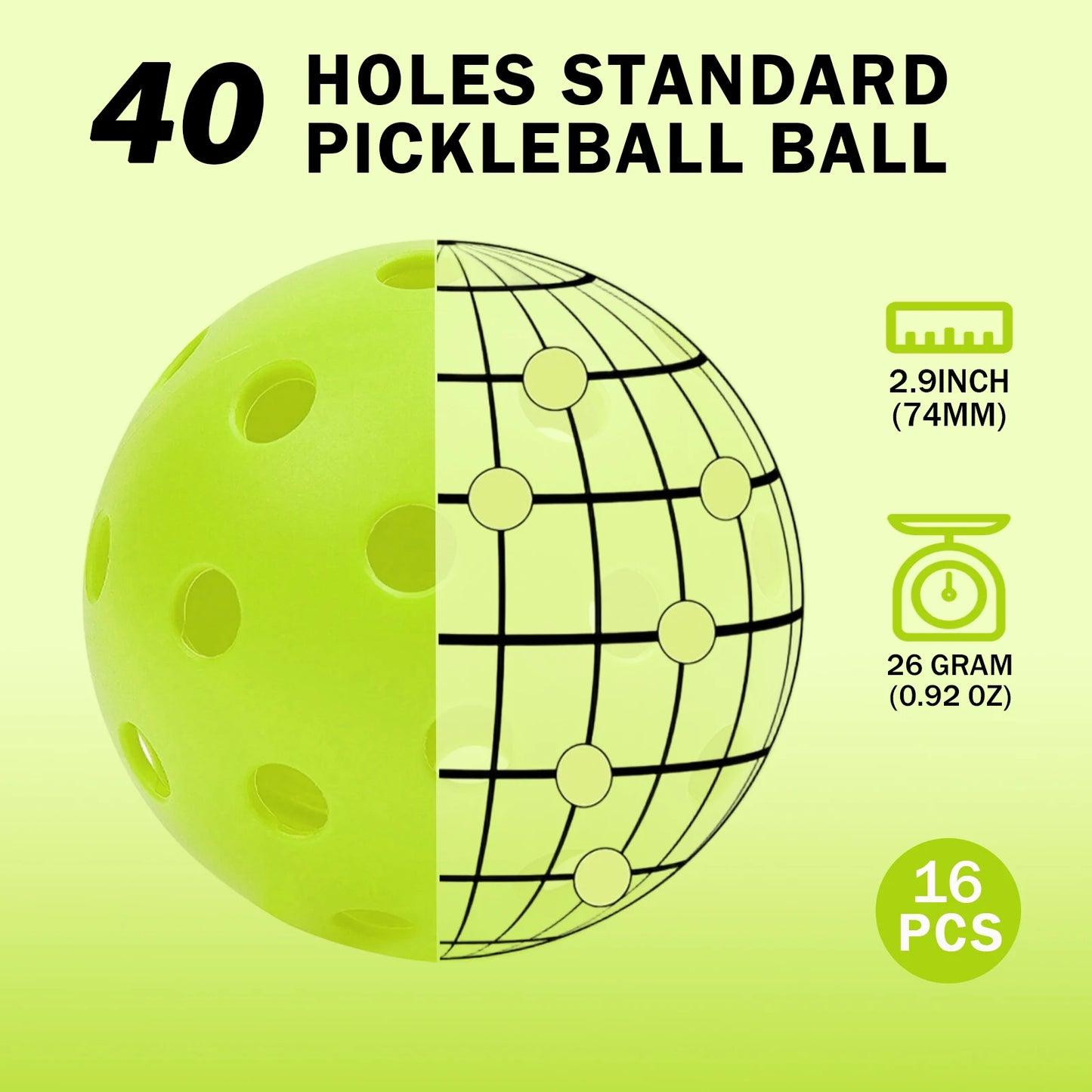 Pickleballs 8pk