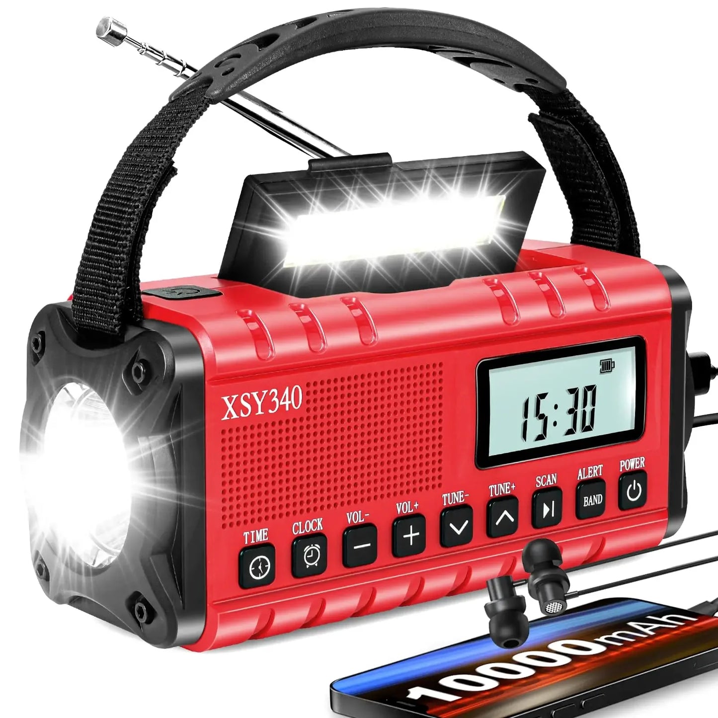 Portable Emergency Hand Crank Solar Radio