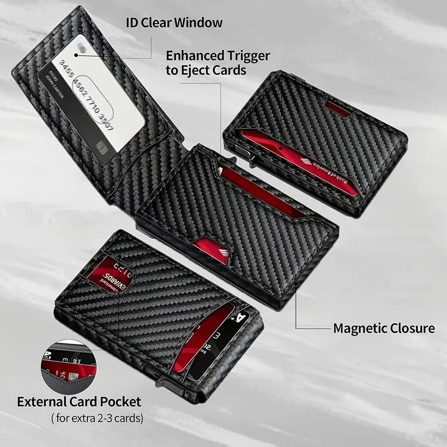 Leather Wallet RFID Blocking