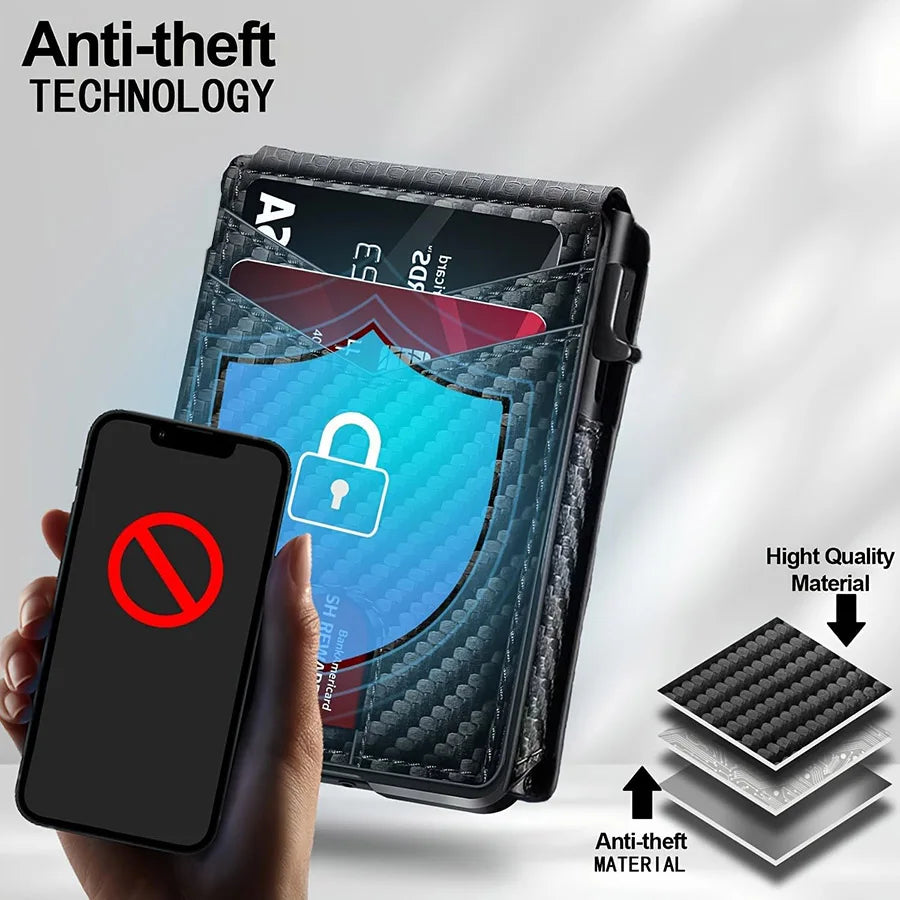 Leather Wallet RFID Blocking