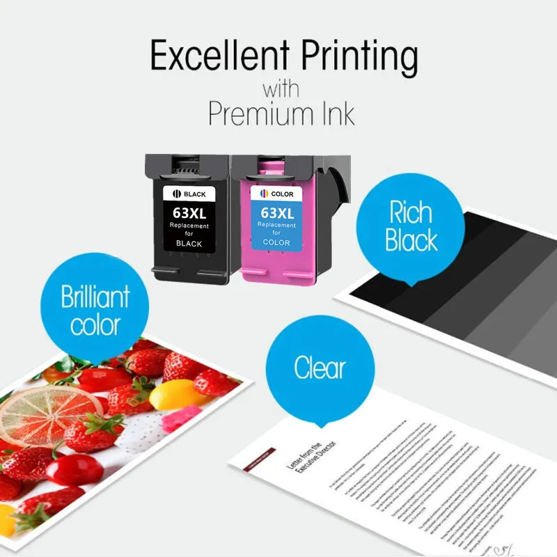 Remanufactured Ink Cartridge HP63XL