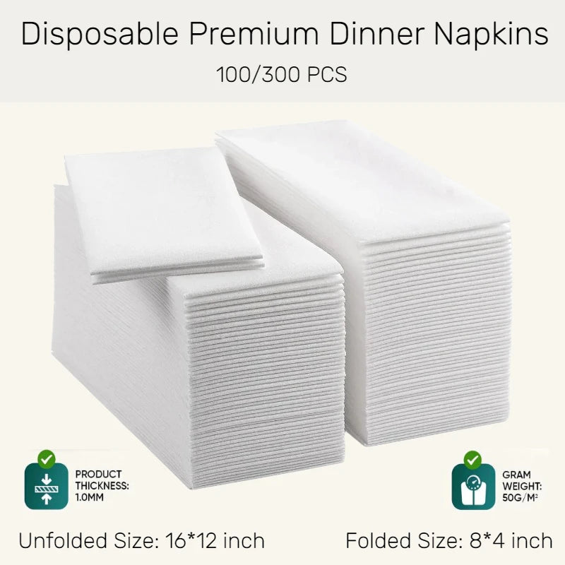 Disposable Premium Dinner Napkin 100pk