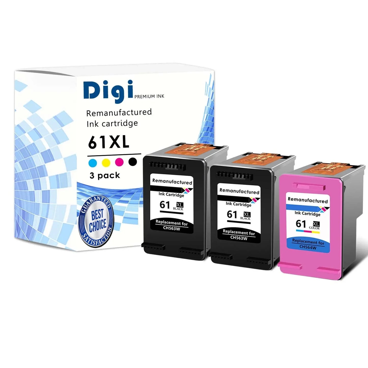 Remanufactured Ink Cartridge  HP 61XL
