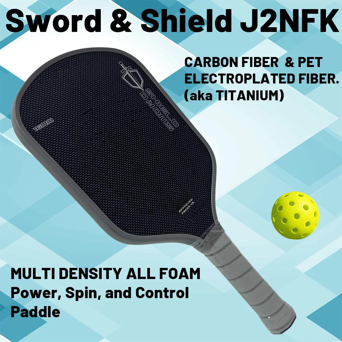 Pickleball Paddle Sword & Shield