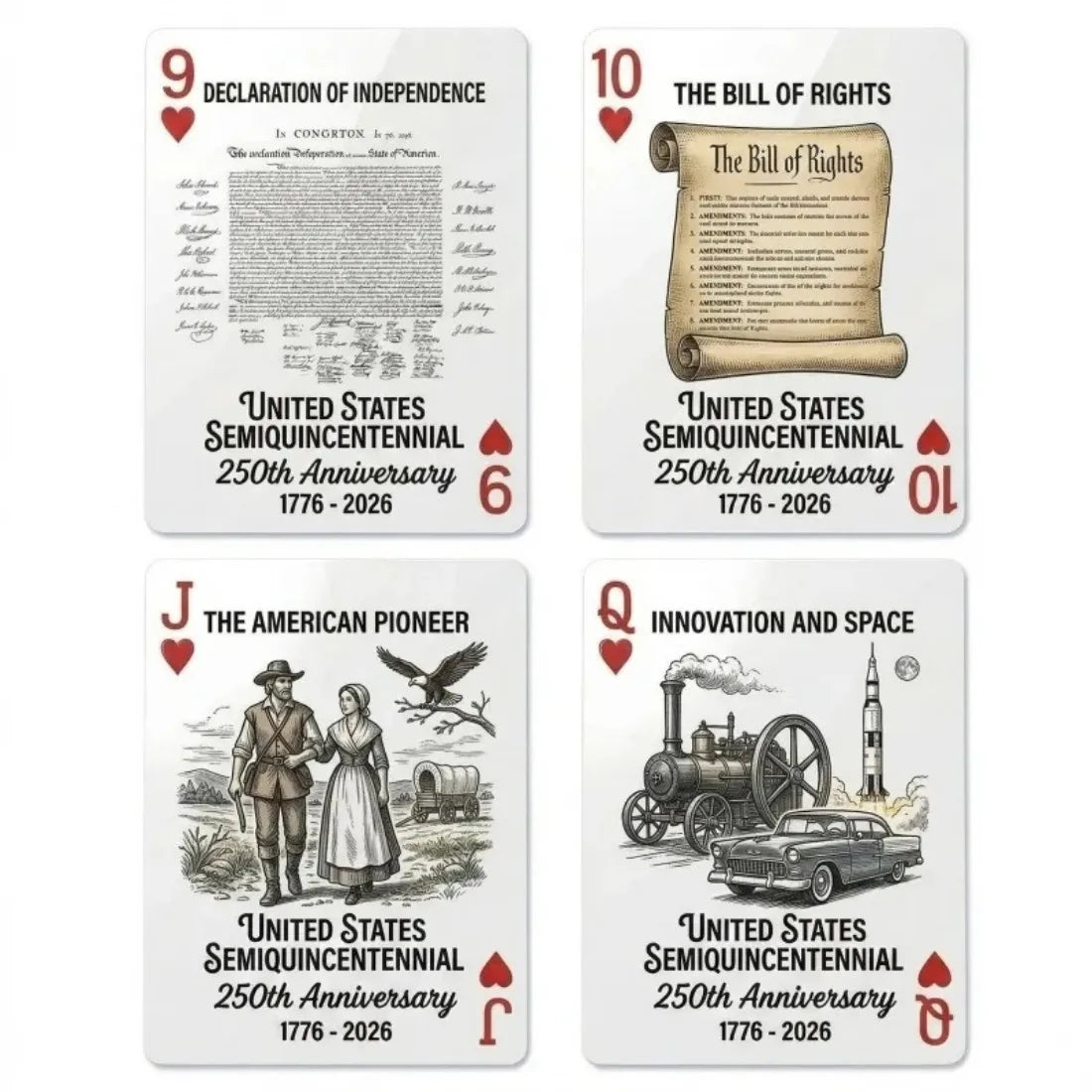 USA 250th Anniversary Playing Cards