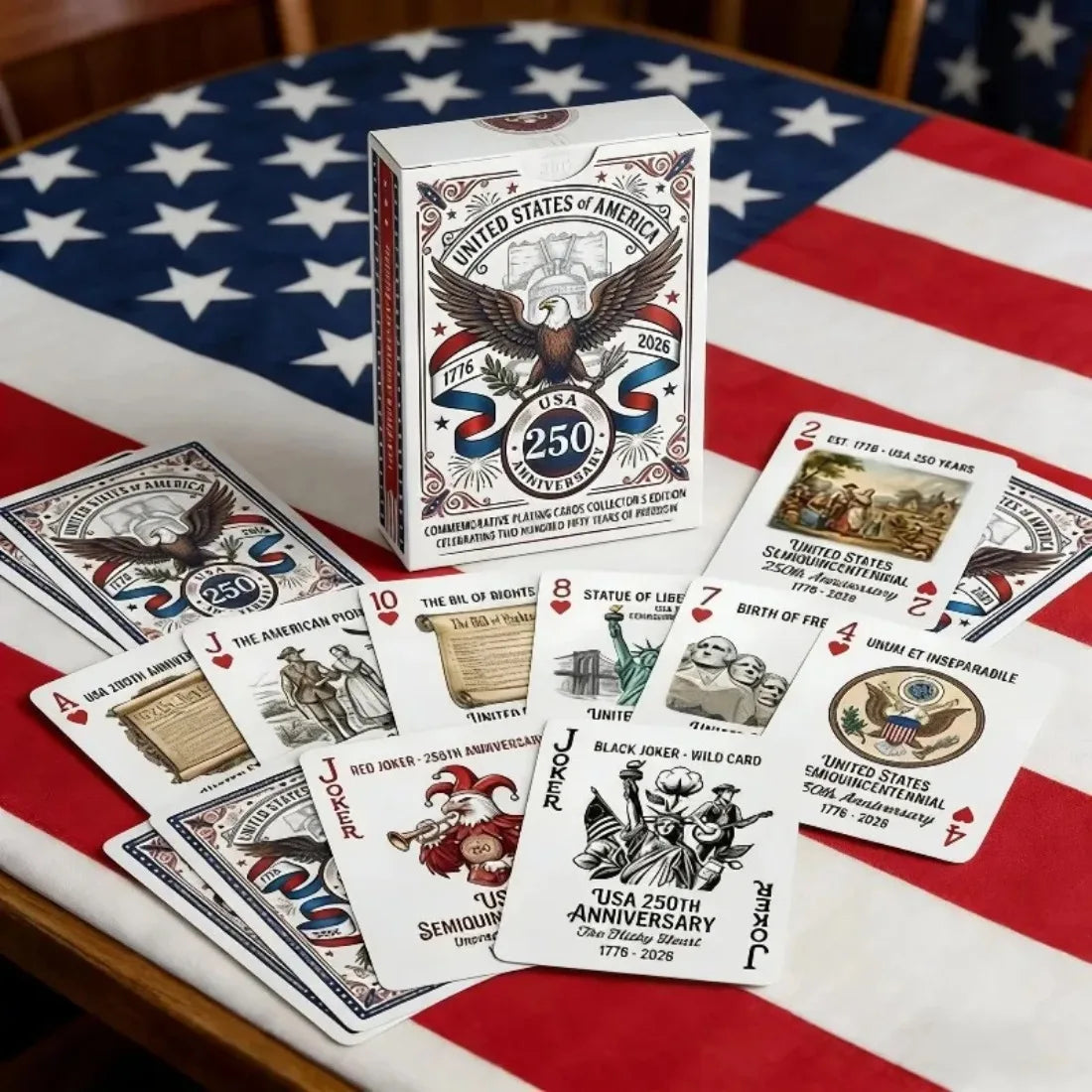 USA 250th Anniversary Playing Cards