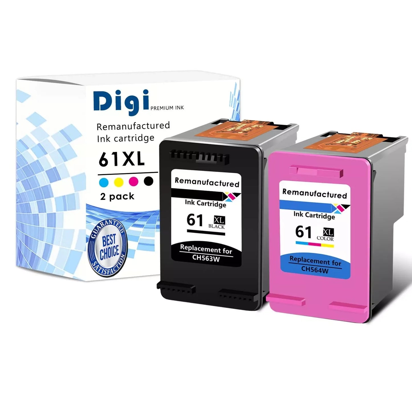 Remanufactured Ink Cartridge  HP 61XL