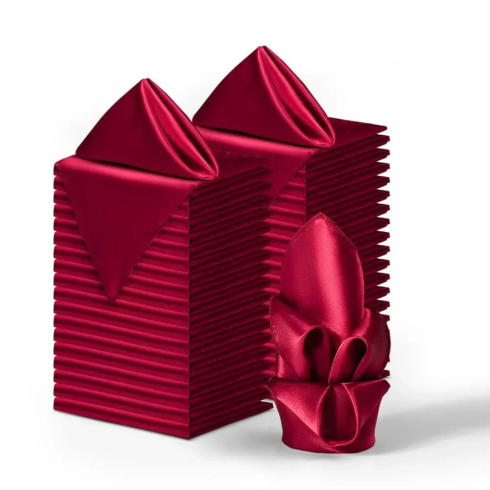 Satin Napkin 24pk 30cm x 30cm = 11in x 11in
