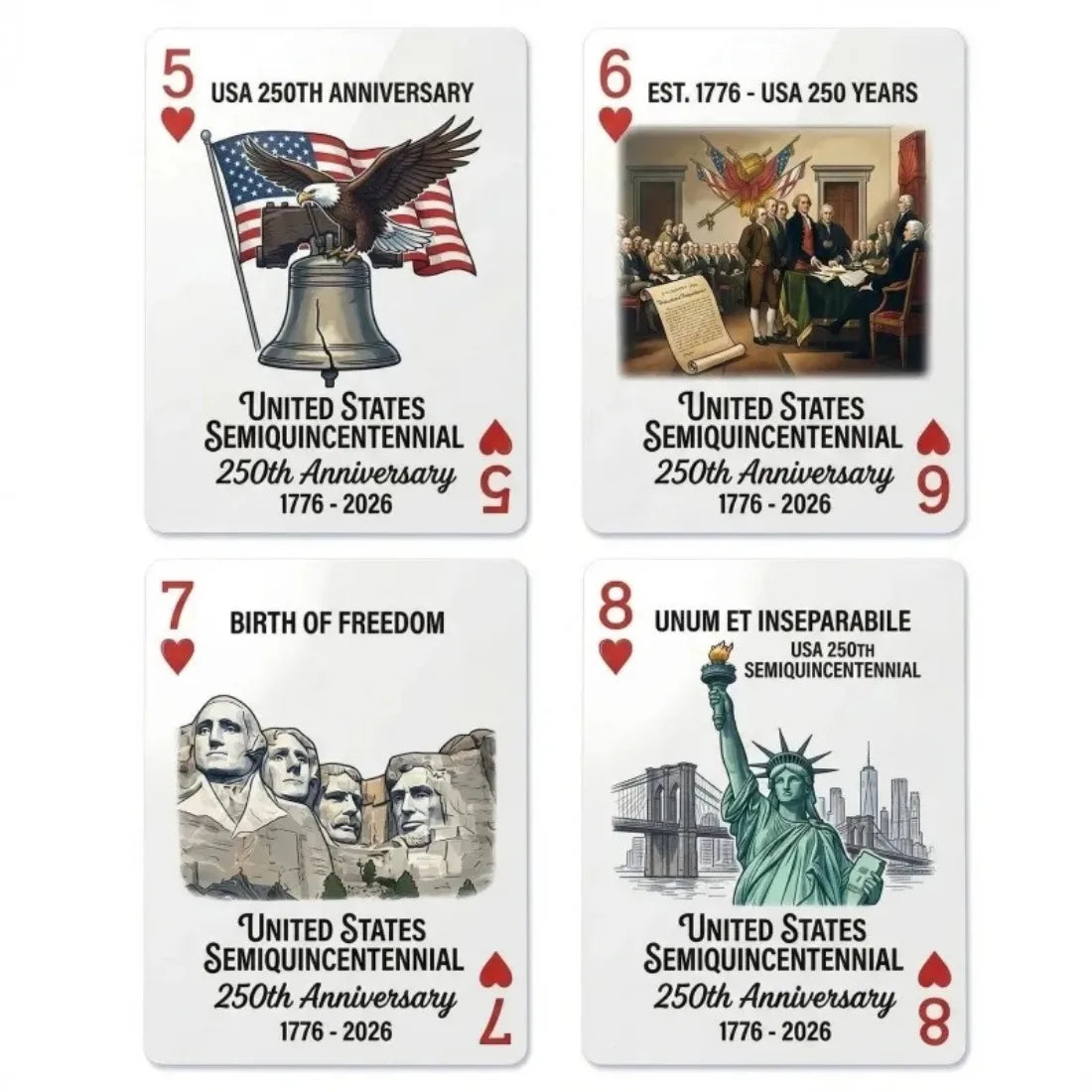 USA 250th Anniversary Playing Cards