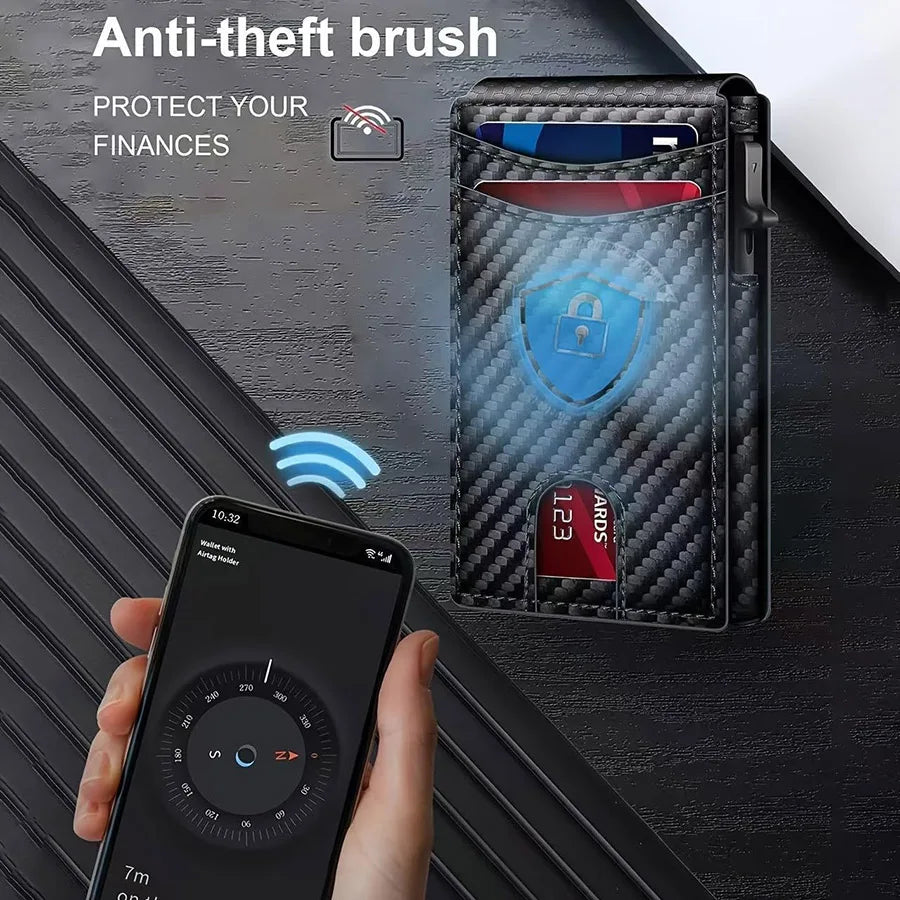 Leather Wallet RFID Blocking