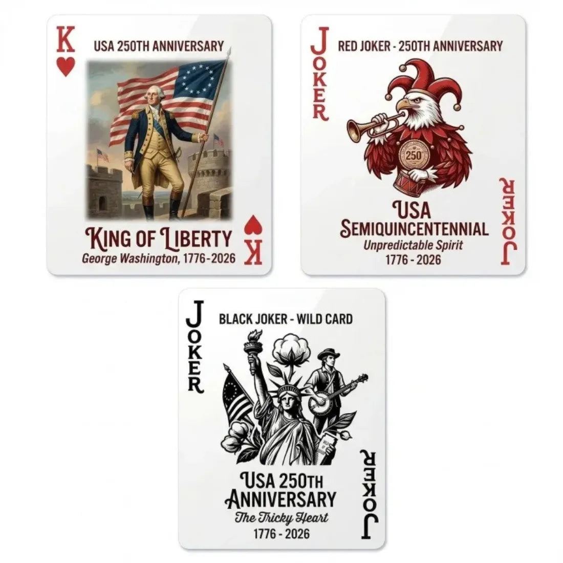 USA 250th Anniversary Playing Cards