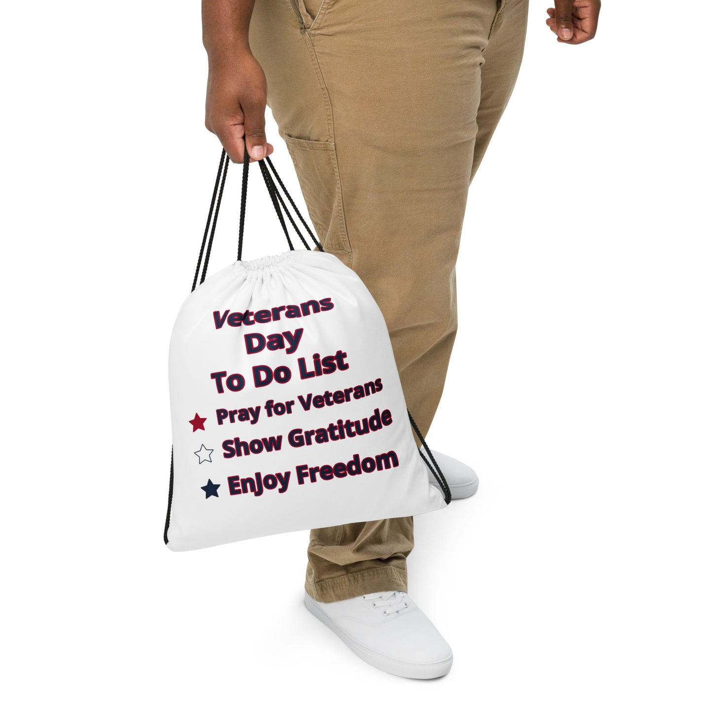 Patriotic Drawstring Bag