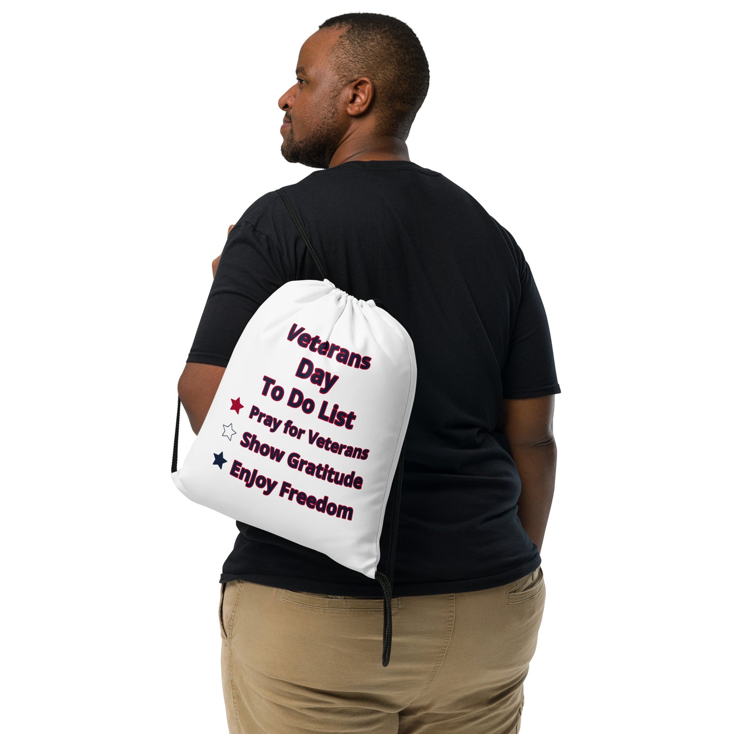 Patriotic Drawstring Bag