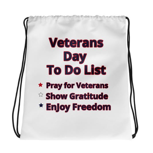 Patriotic Drawstring bag