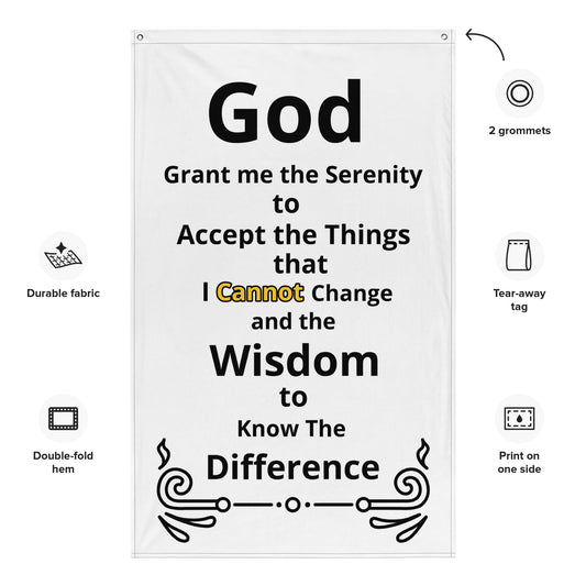 Serenity Prayer Flag