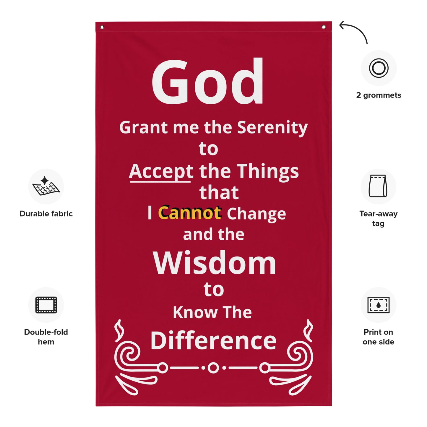 Serenity Prayer Flag