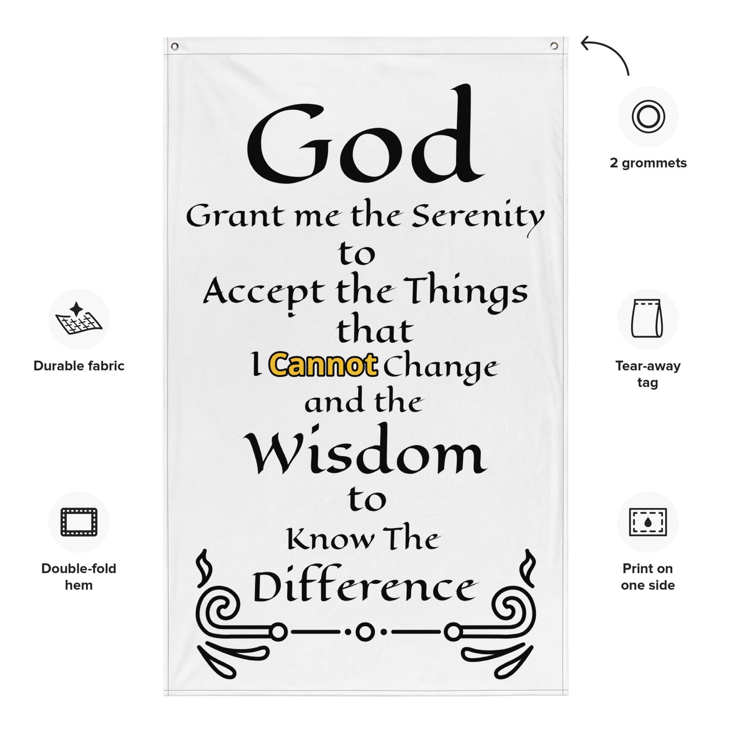 Serenity Prayer Flag
