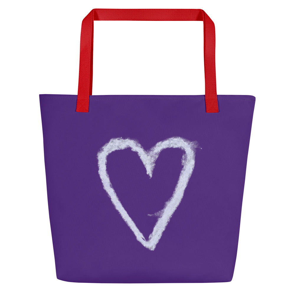 Sidewalk Chalk Design Tote Bag