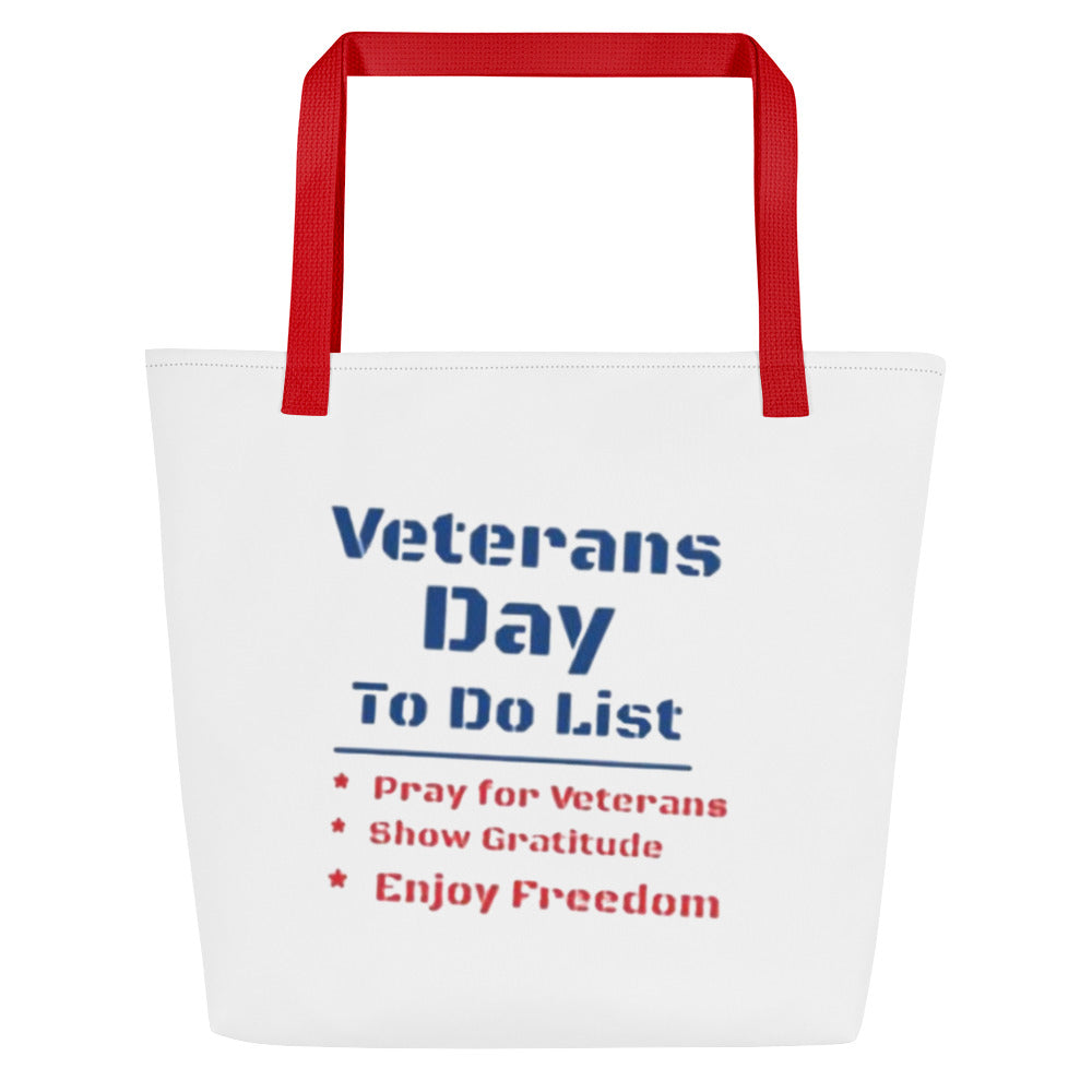 Large Patriotic Tote Bag