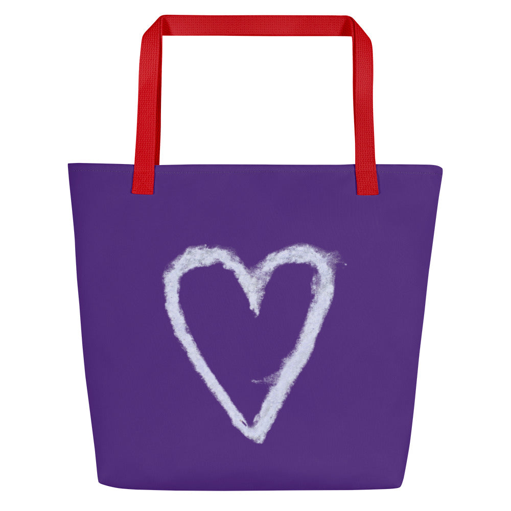 Sidewalk Chalk Design Tote Bag