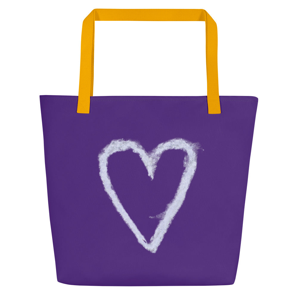 Sidewalk Chalk Design Tote Bag