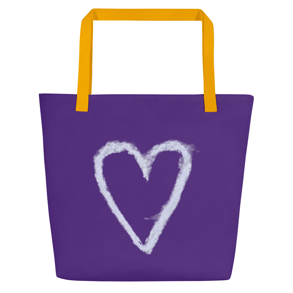 Sidewalk Chalk Design Tote Bag