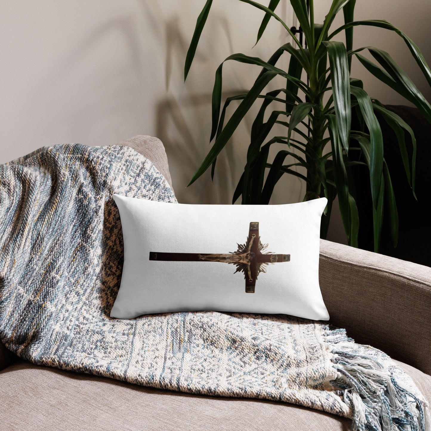 Crucifix Pillow