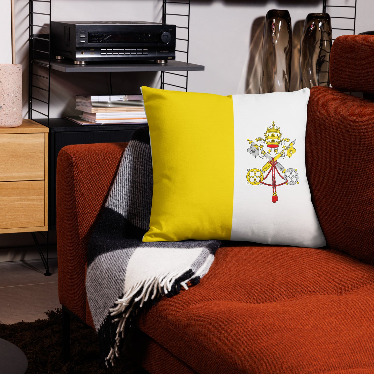 Catholic Flag Premium Pillow