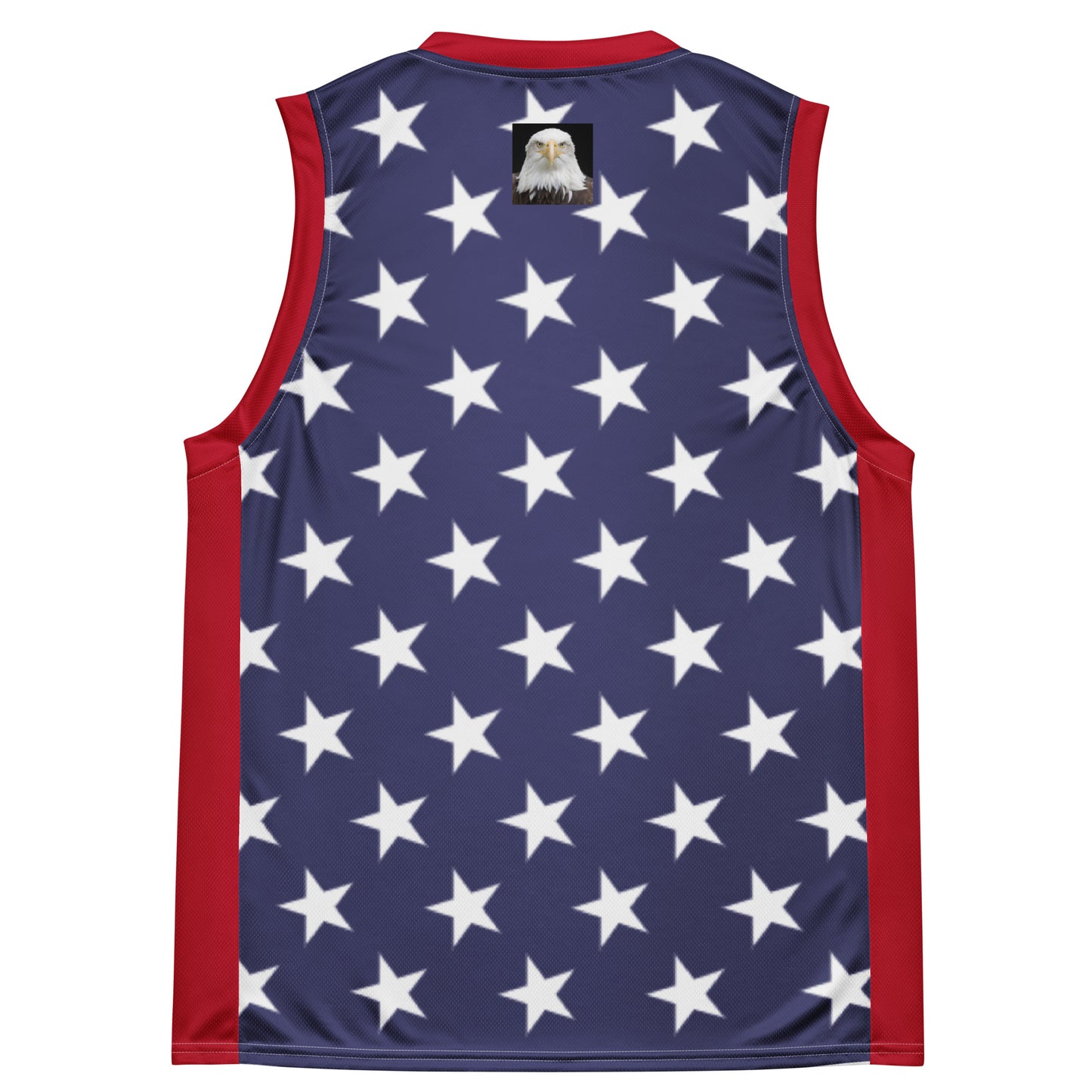 Recycled Patriotic Basketball Jersey