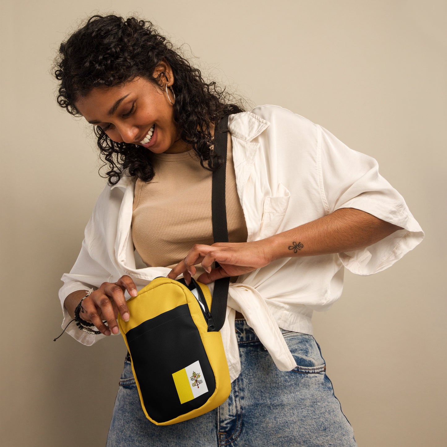 Catholic Flag Crossbody Bag