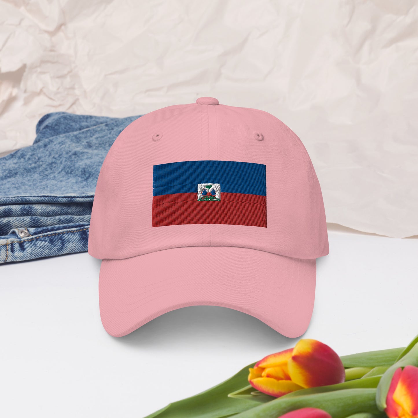 Haitian Flag Dad Hat