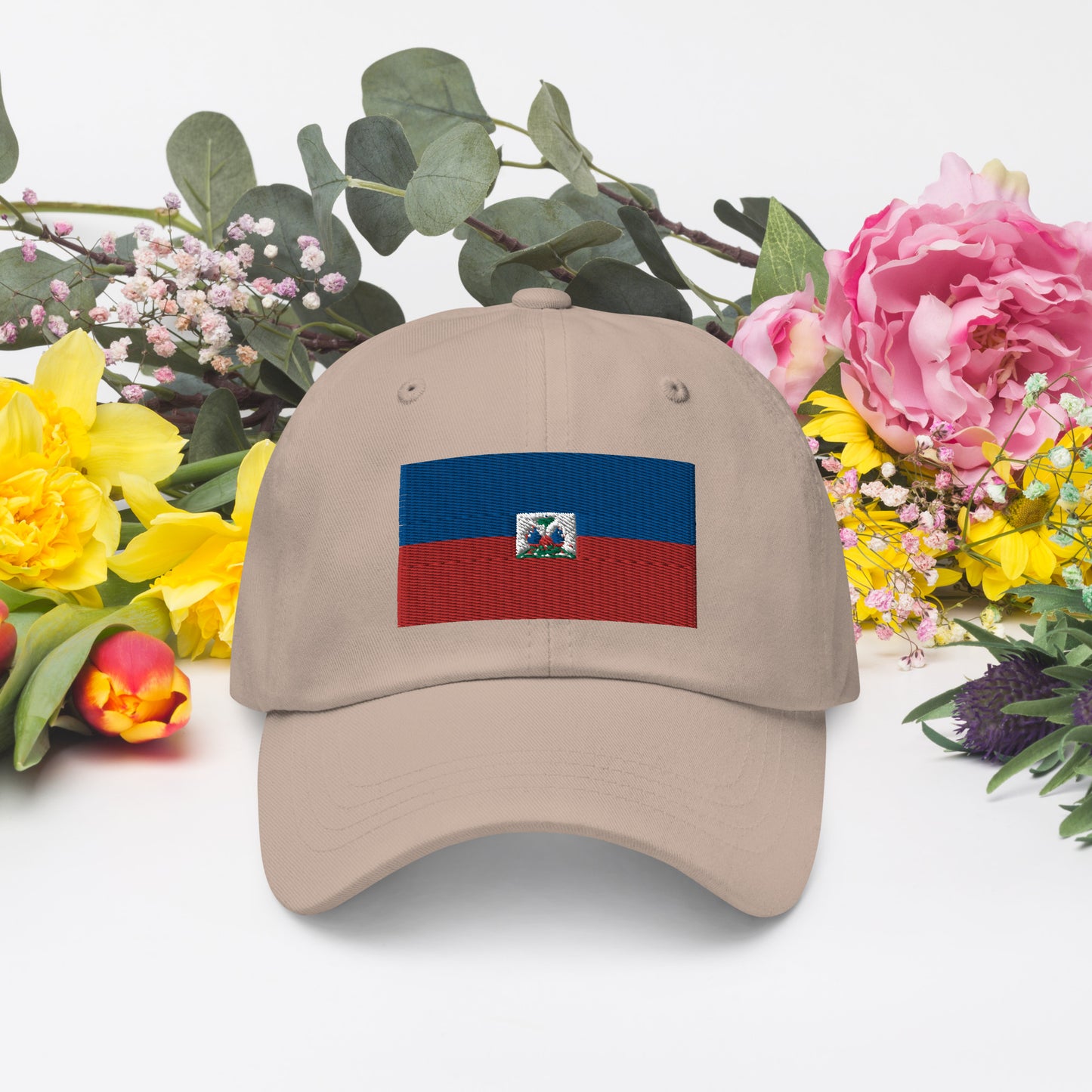 Haitian Flag Dad Hat