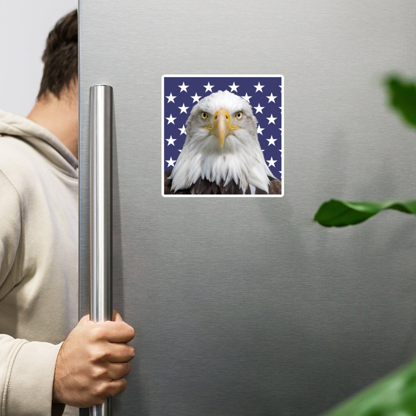 Patriotic Eagle Magnet