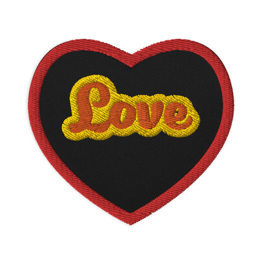 Embroidered Love Patch