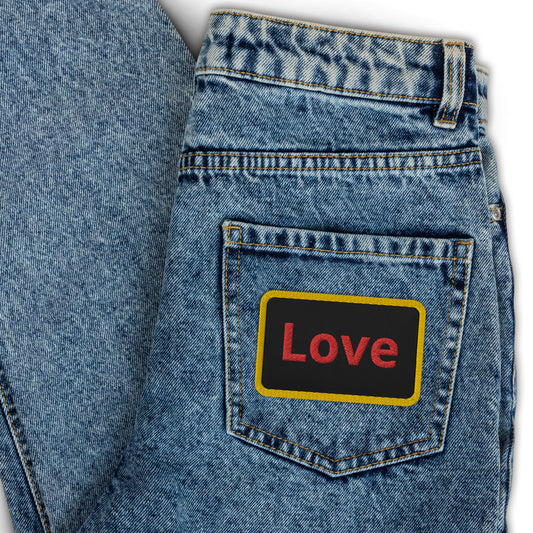 Embroidered Love Patch
