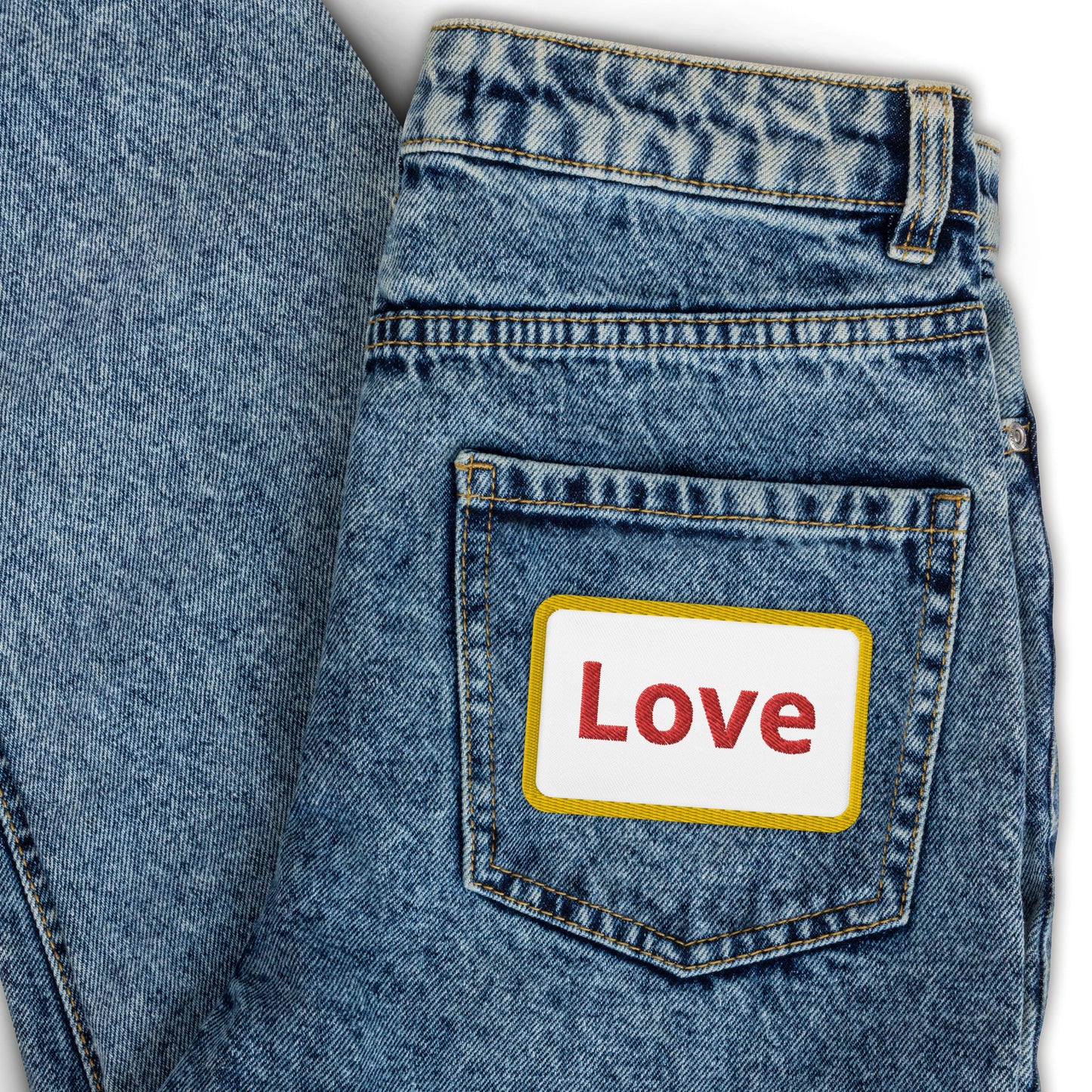 Embroidered Love Patch