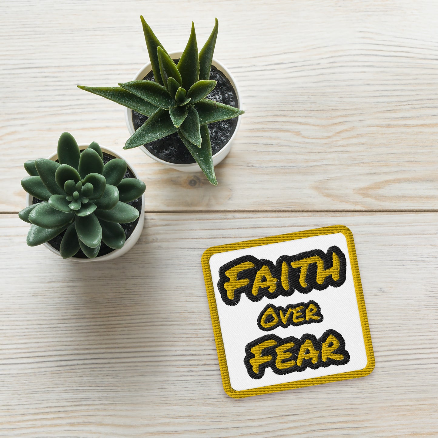 Embroidered Faith Patch