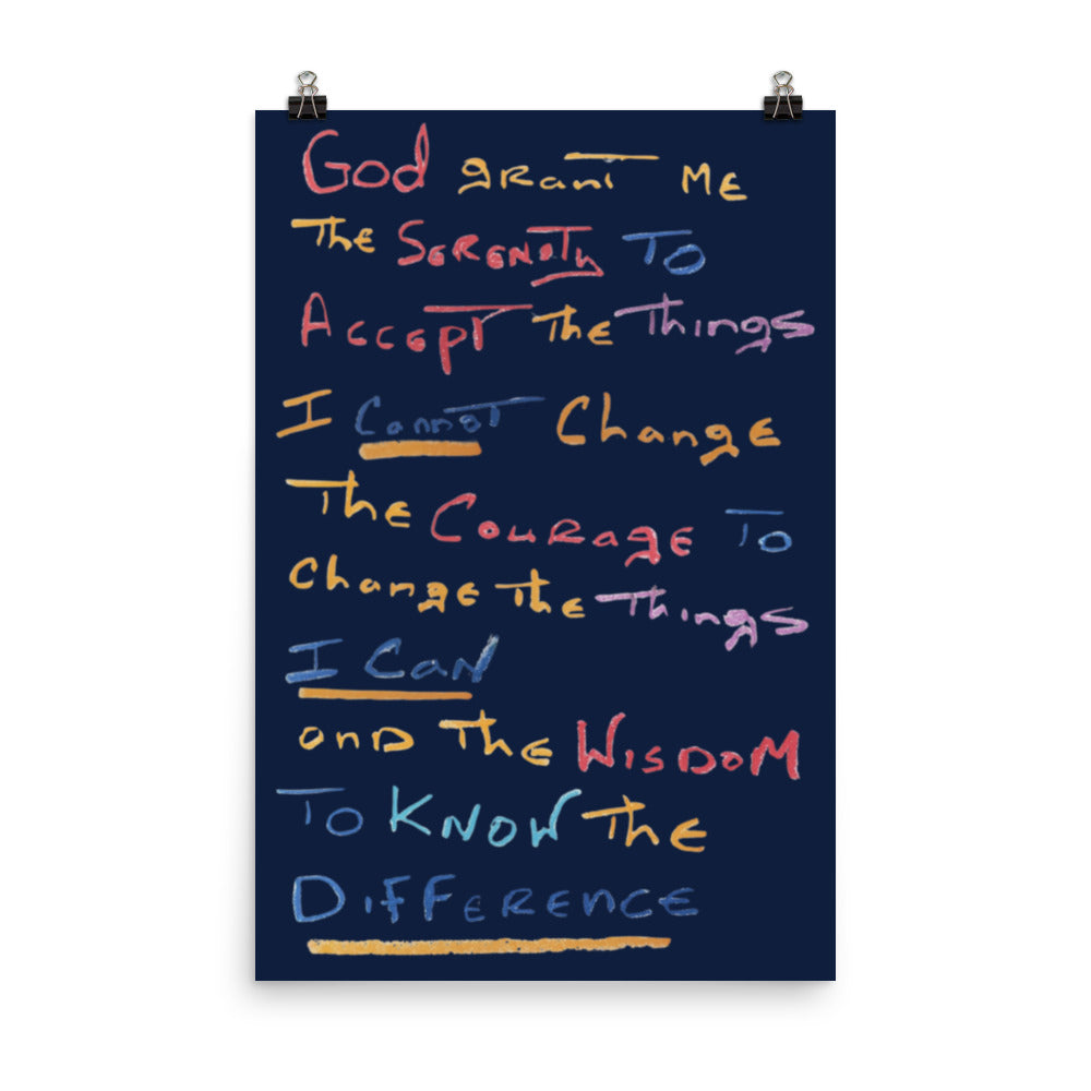 Serenity Prayer Poster