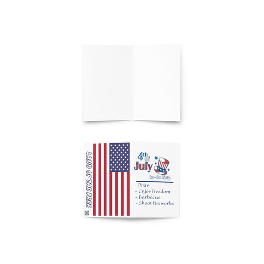 Patriotic Greeting Card