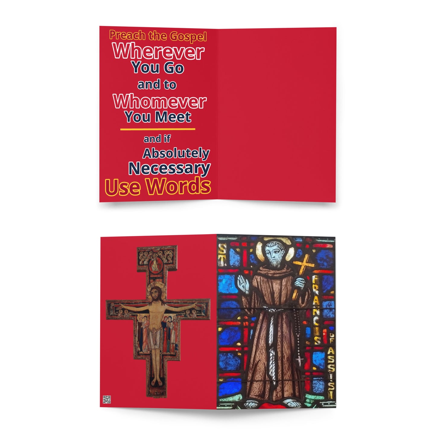 St Francis Card