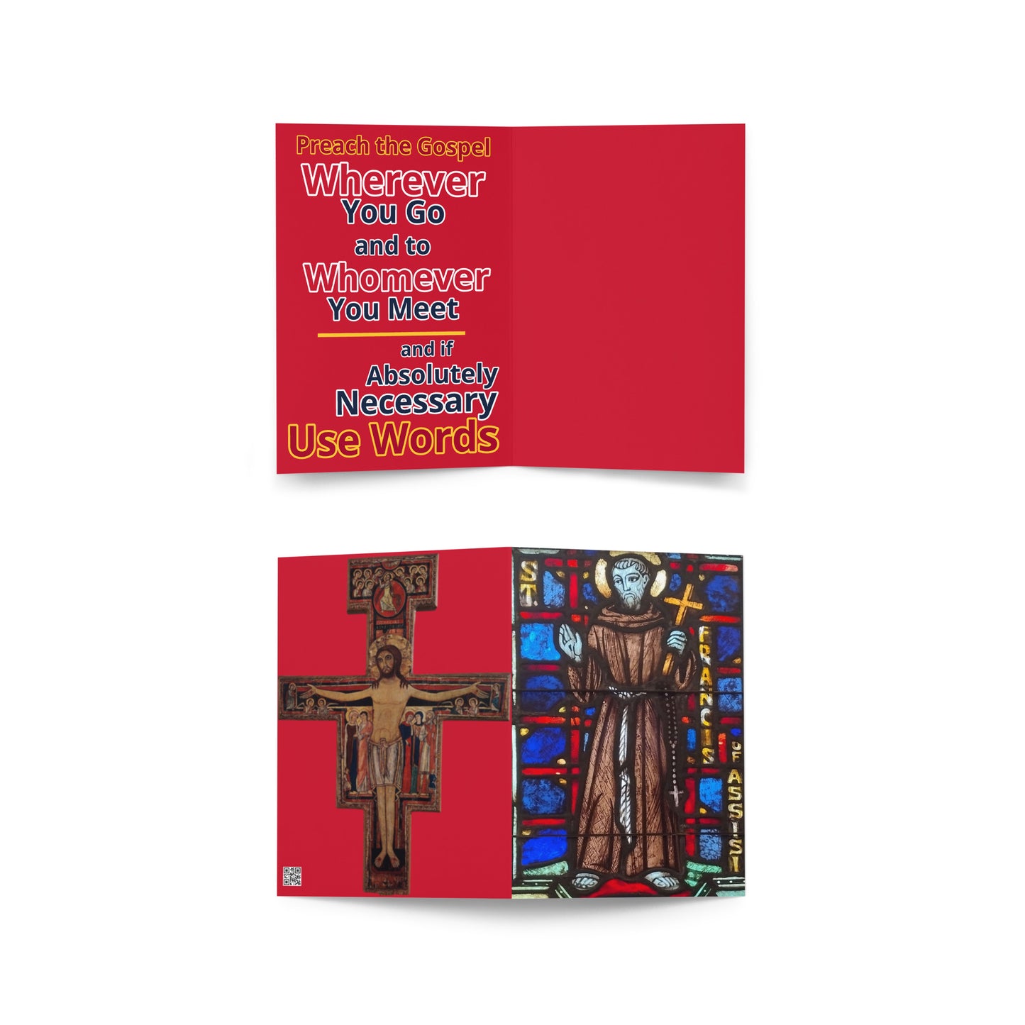 St Francis Card