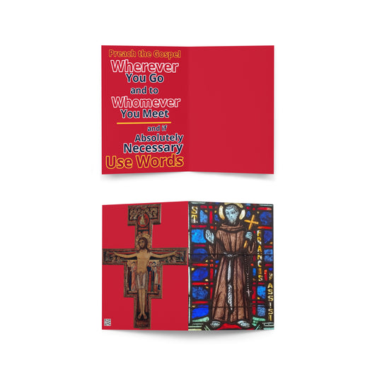 St Francis Card
