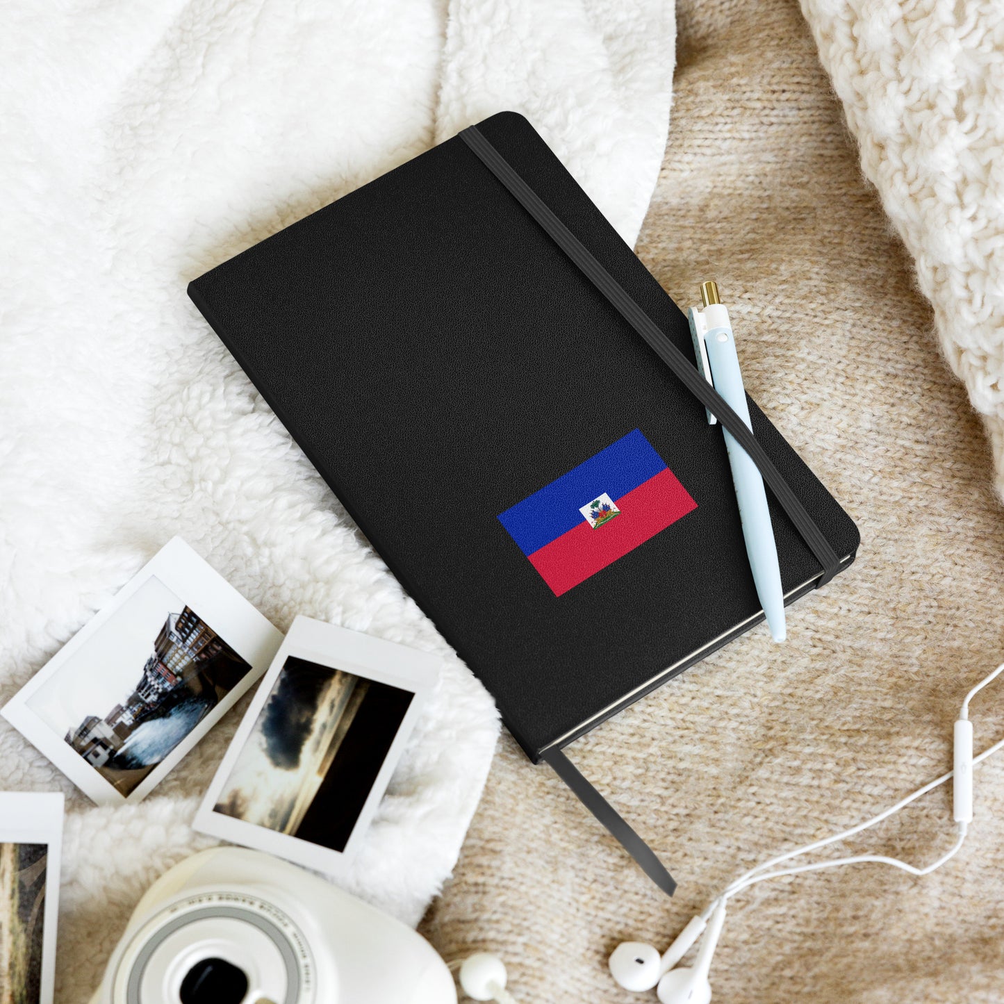 Haitian Flag Hardcover Journal